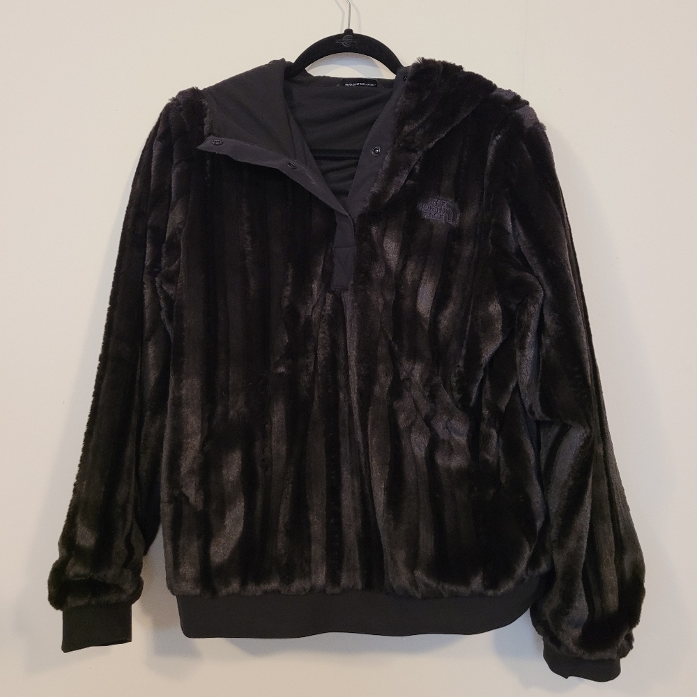 North Face Fur Pullover Hoodie